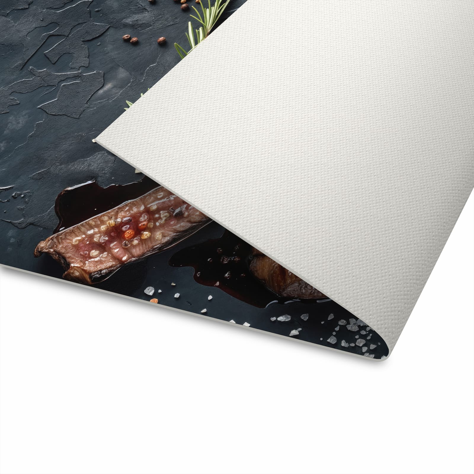 Küchenläufer - Steak und Rotwein