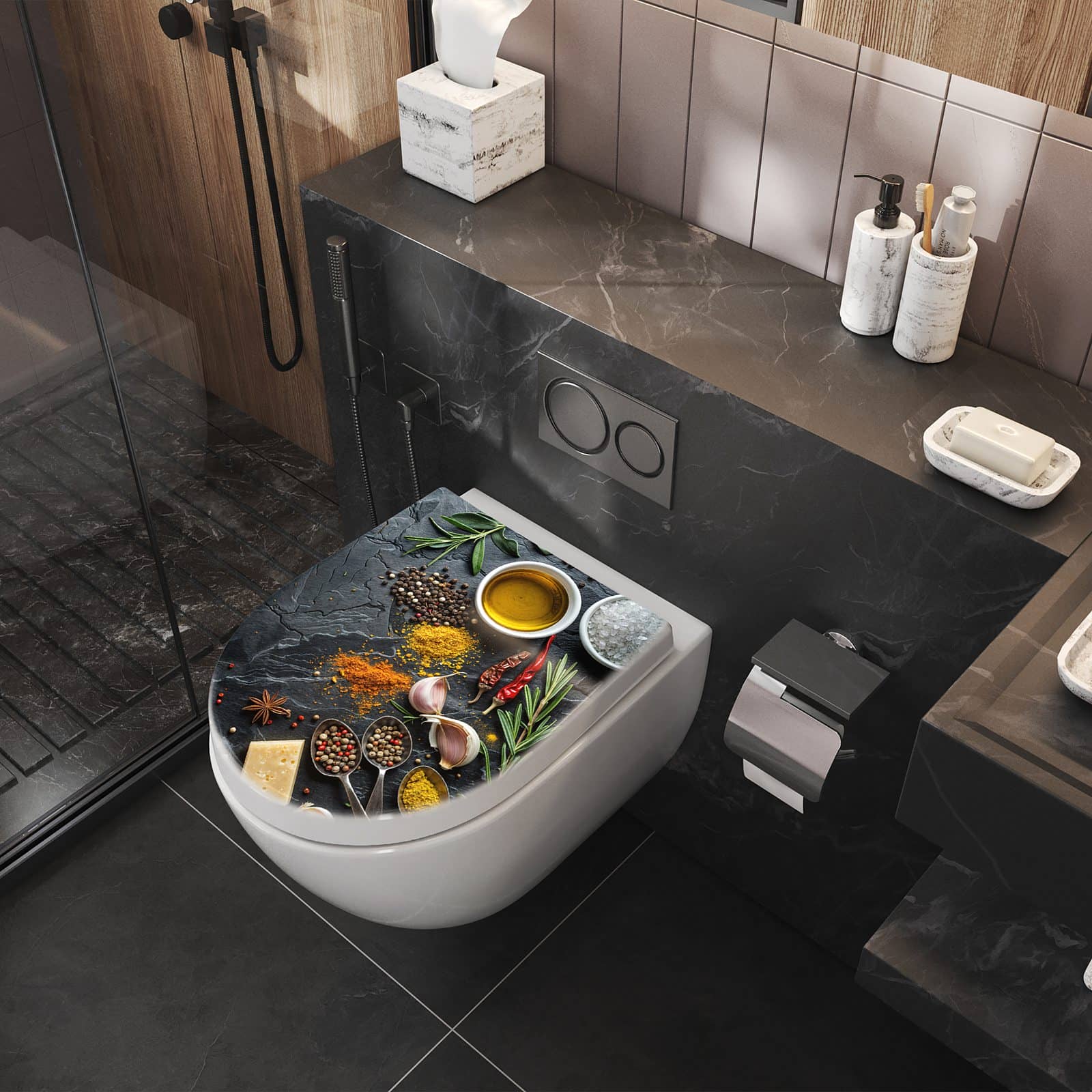 WC-Sitz mit Absenkautomatik Küche Zutaten