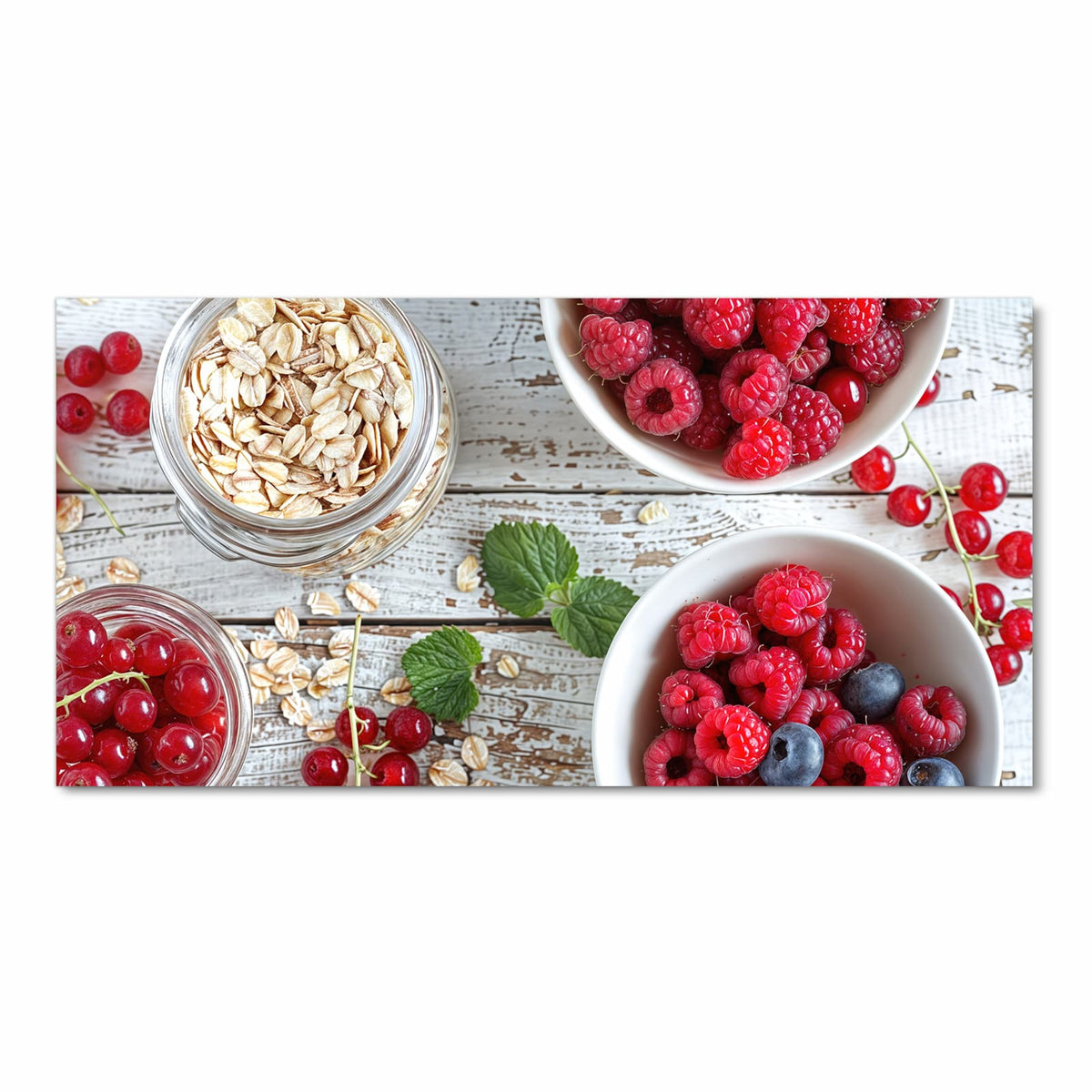 Waschbarer rutschfester Läufer mit Motiv Himmlische Beeren in Frontansicht