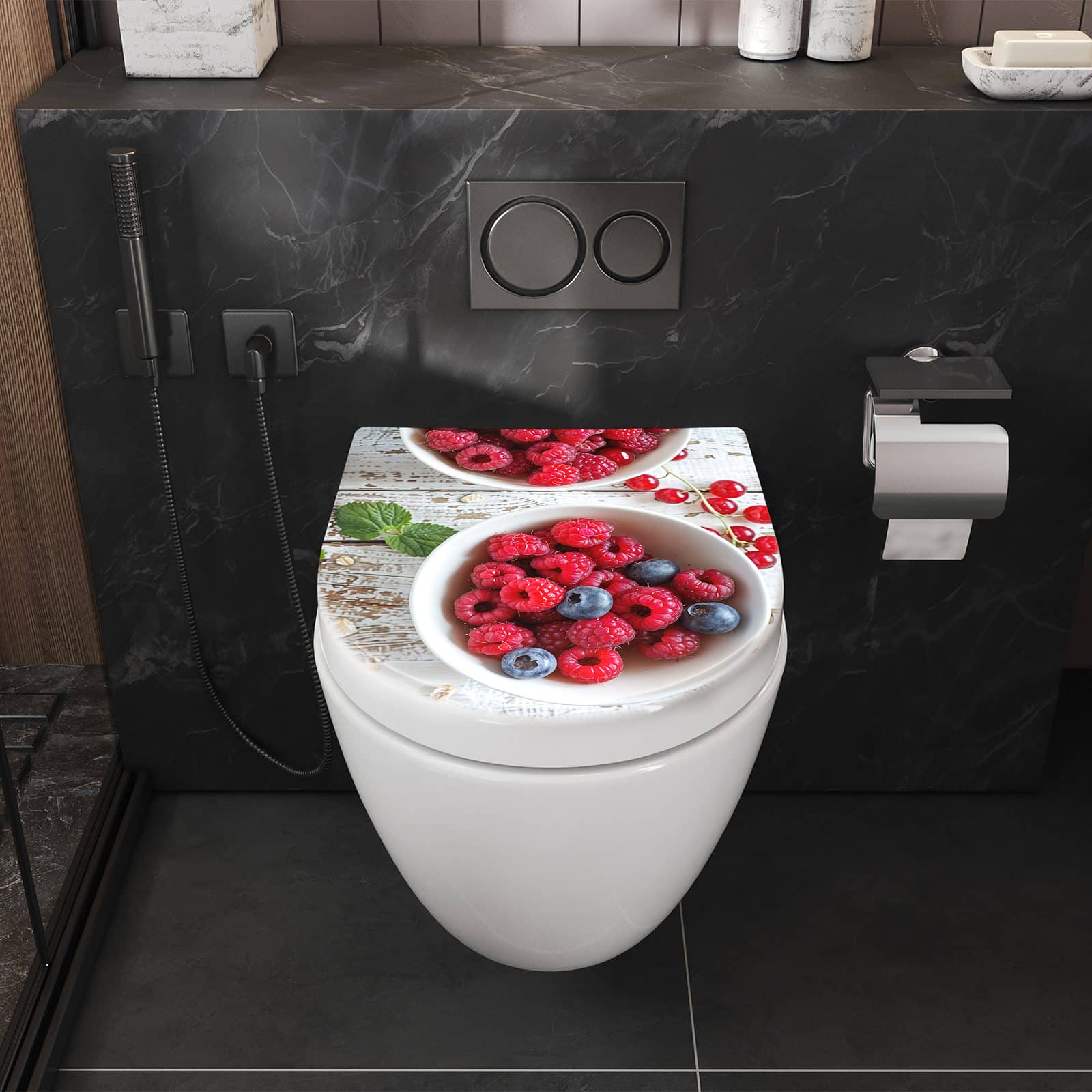 WC-Sitz mit Absenkautomatik Himmlische Beeren