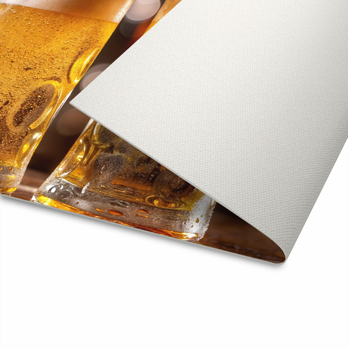 Abriebfester Teppich fürs Esszimmer mit Motiv Zwei Bierkrüge waschbar