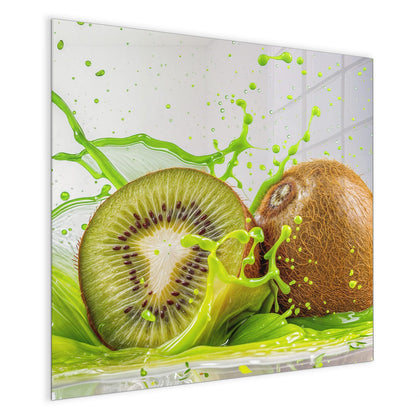 Magnettafel mit dem Motiv Kiwi im Saftspritzer