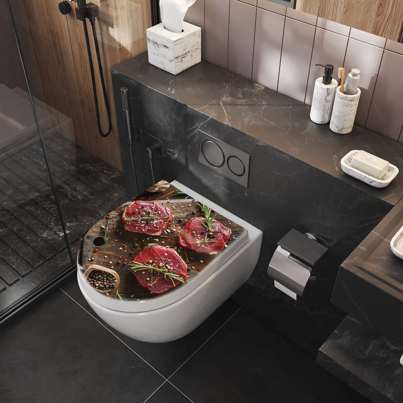 WC-Sitz mit Absenkautomatik Frische Gewürze