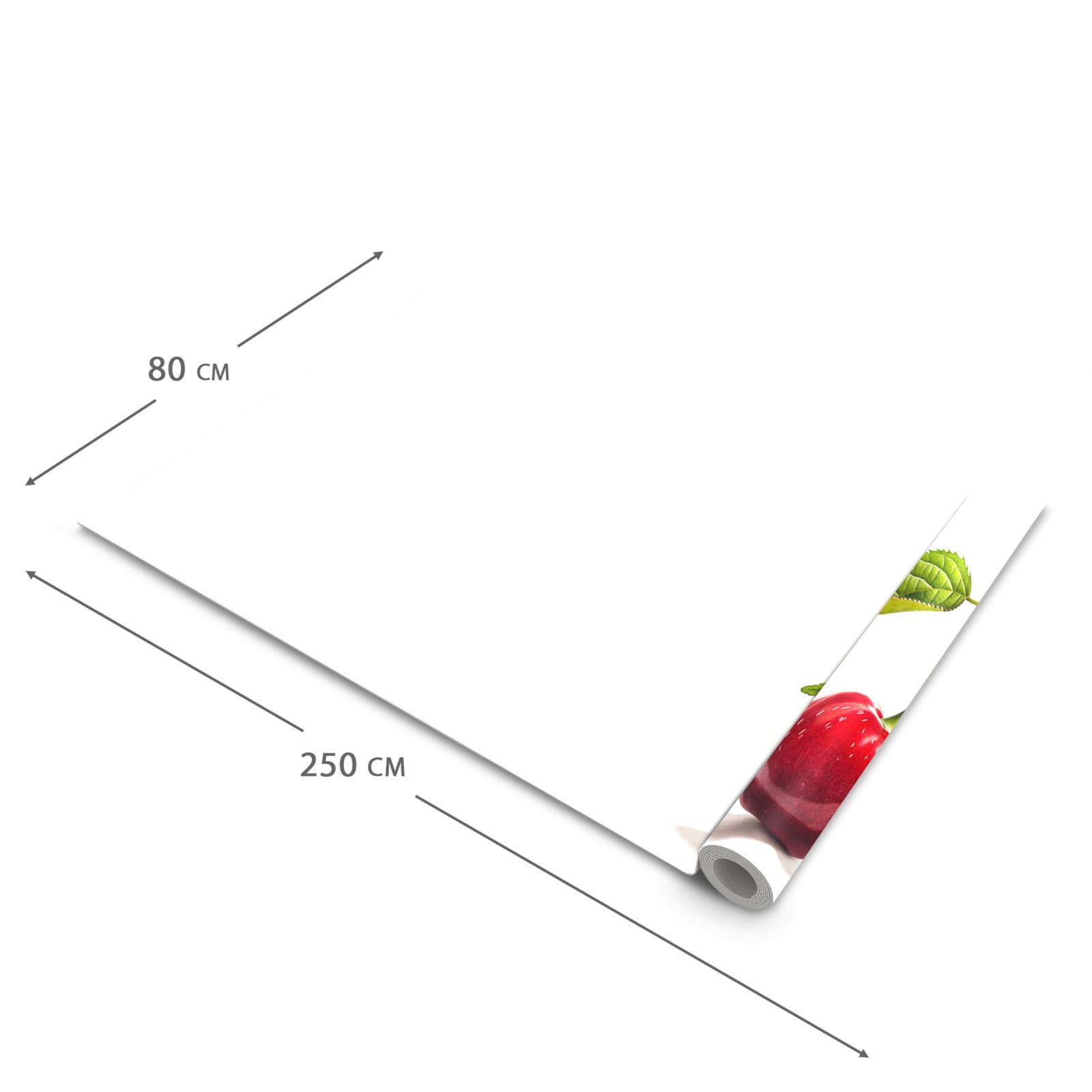 Wasserabweisender Küchenläufer mit Motiv Kirschen Duo in der Größe 60x270 cm