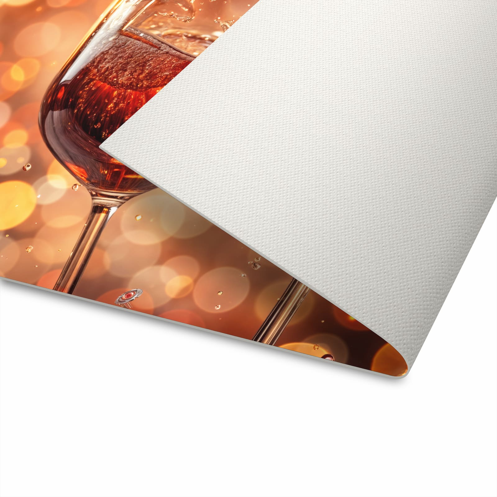 Küchenteppich mit Motiv Weingläser Festlich für angenehme Haptik beim Stehen in Unterseite