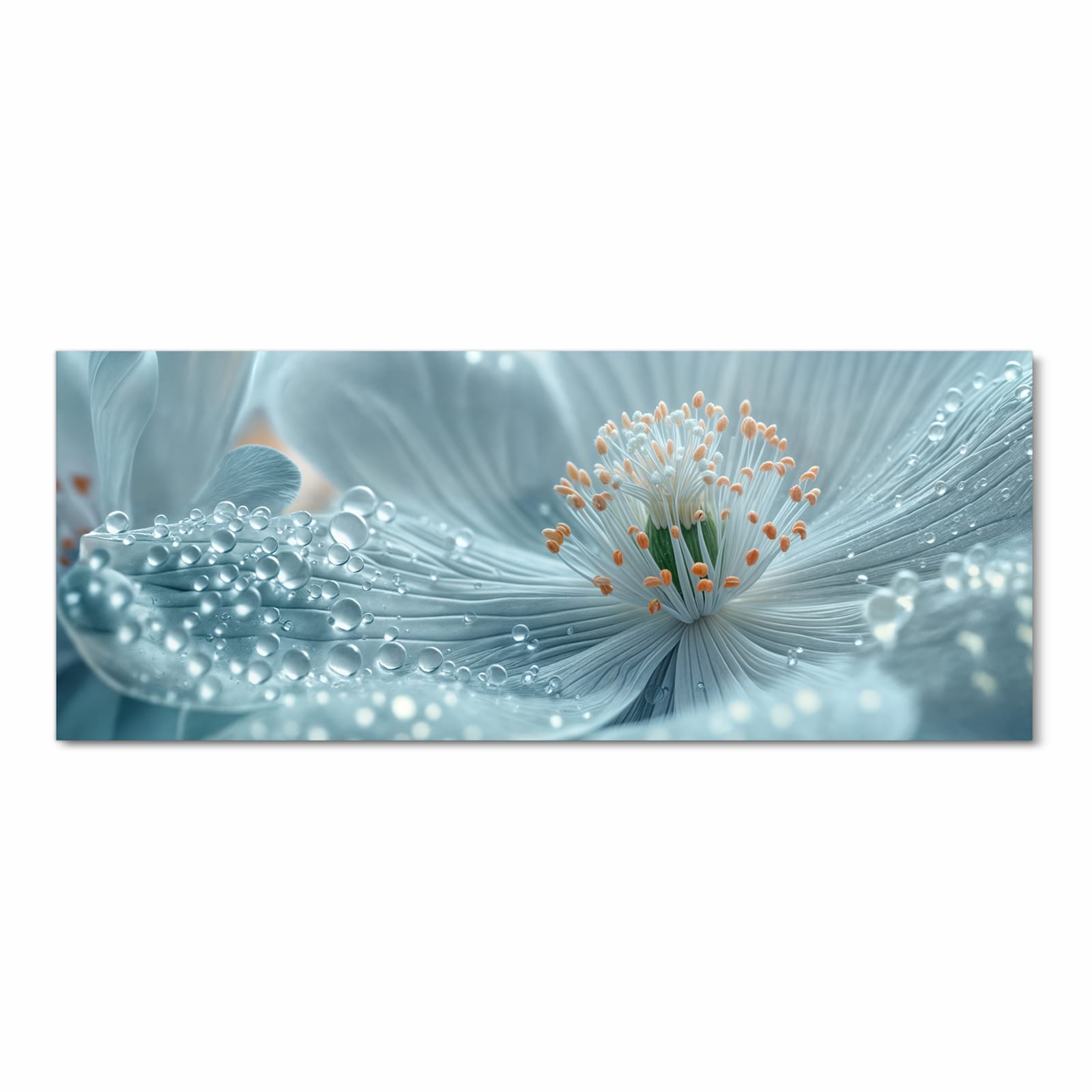 Küchenläufer mit Motiv Verträumte Blumenpracht in Frontansicht für angenehme Haptik