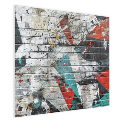 Magnettafel mit dem Motiv Zickzack-Graffiti