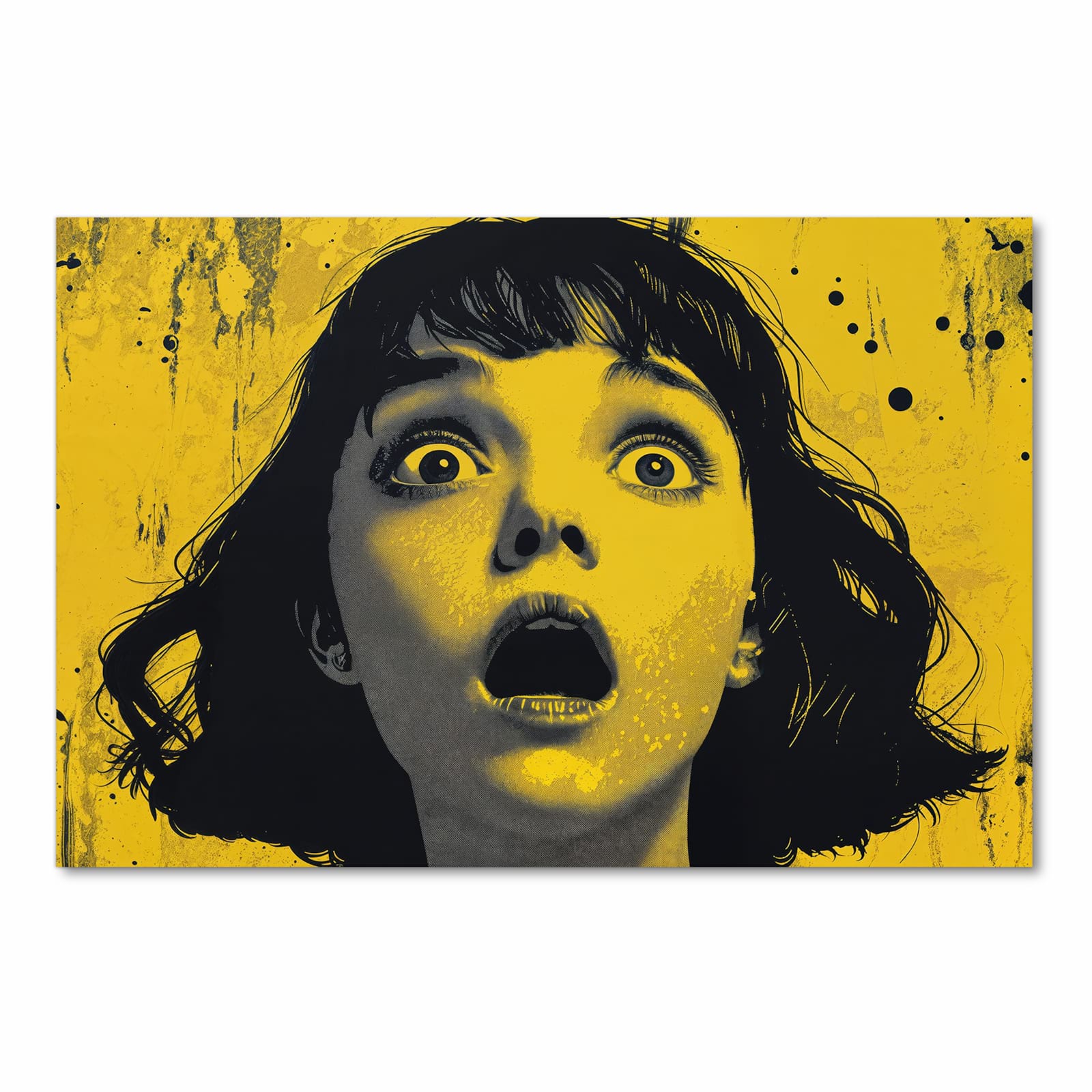 Küchenteppich waschbar mit Motiv Schreiendes Portrait in Frontansicht für mehr Trittkomfort