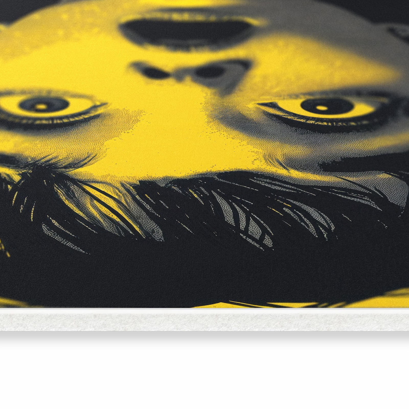 Formstabiler Küchenläufer mit Motiv Schreiendes Portrait in seitlicher Ansicht