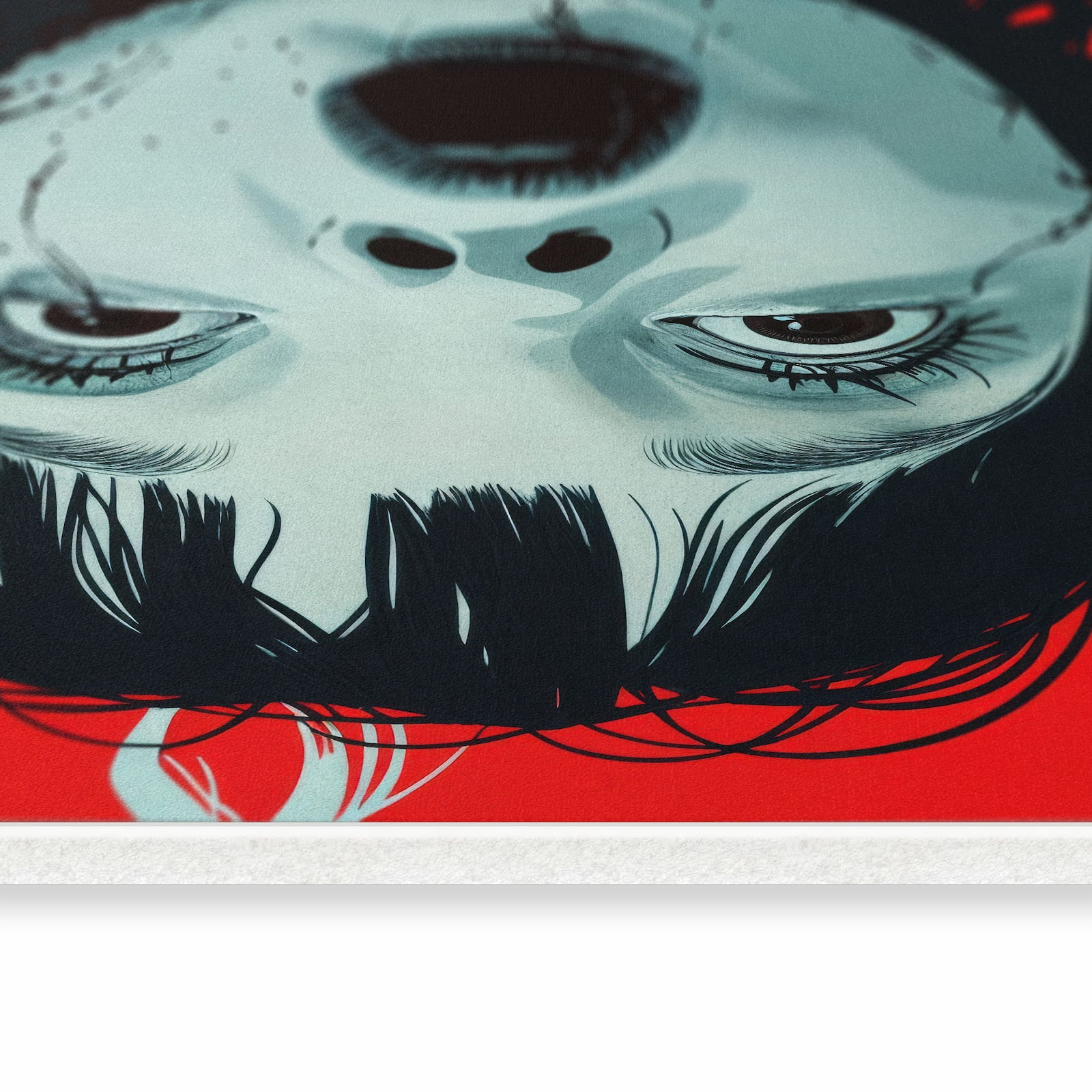 Farbbeständiger Küchenläufer mit Motiv Schreiende Person in seitlicher Ansicht