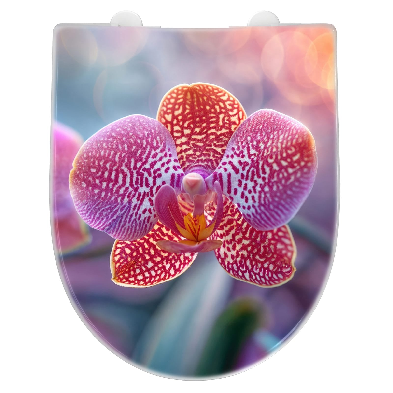WC-Sitz mit Absenkautomatik Exotische Orchidee