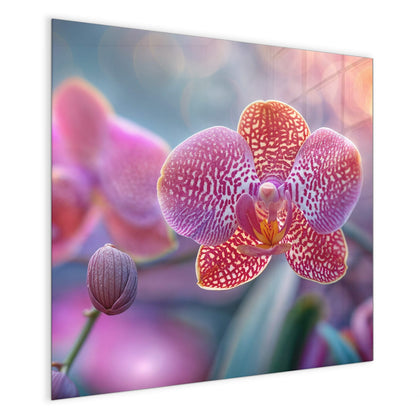 Magnettafel mit dem Motiv Exotische Orchidee