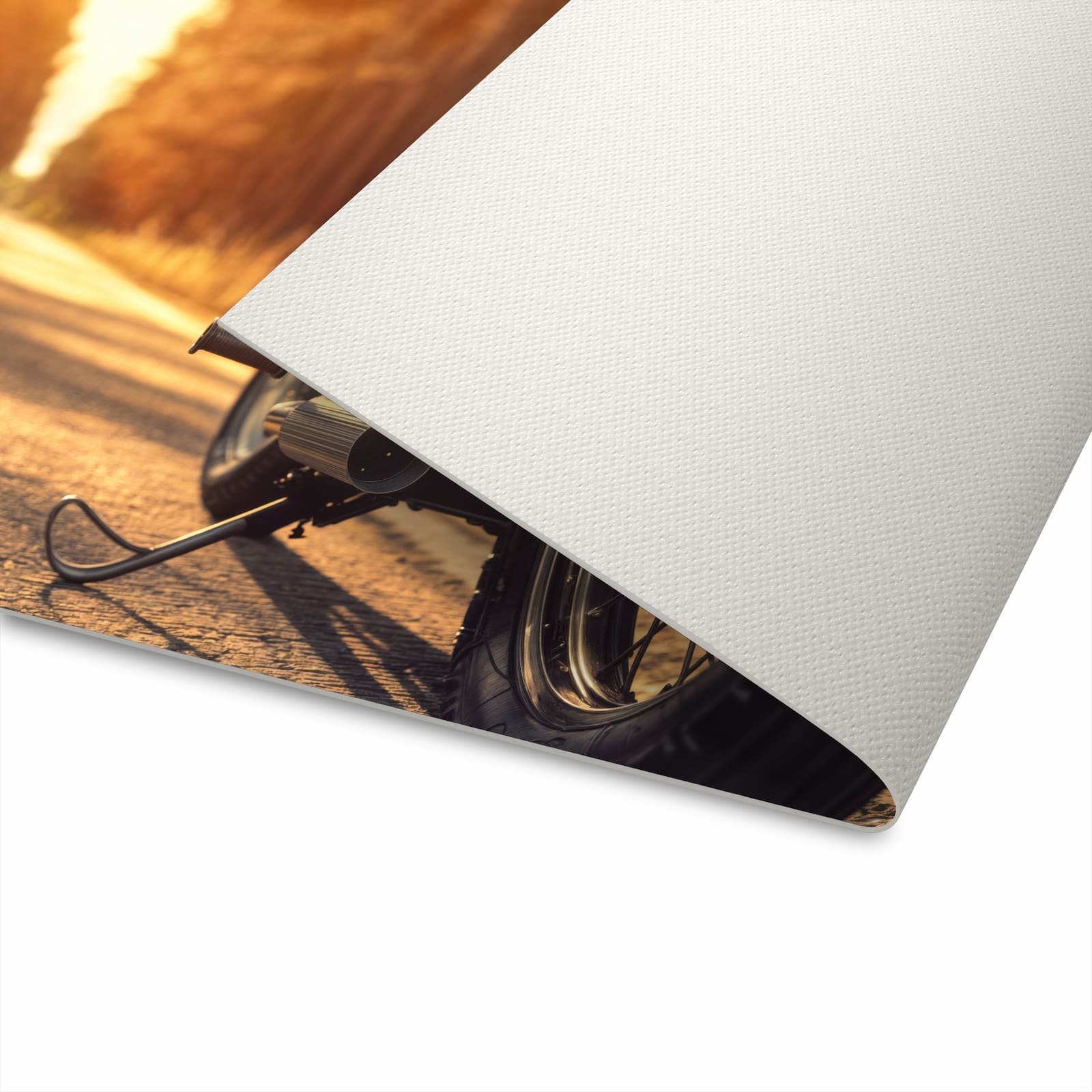 UV-beständiger abwaschbarer Küchenläufer mit Motiv Motorradsonne in der Unterseite