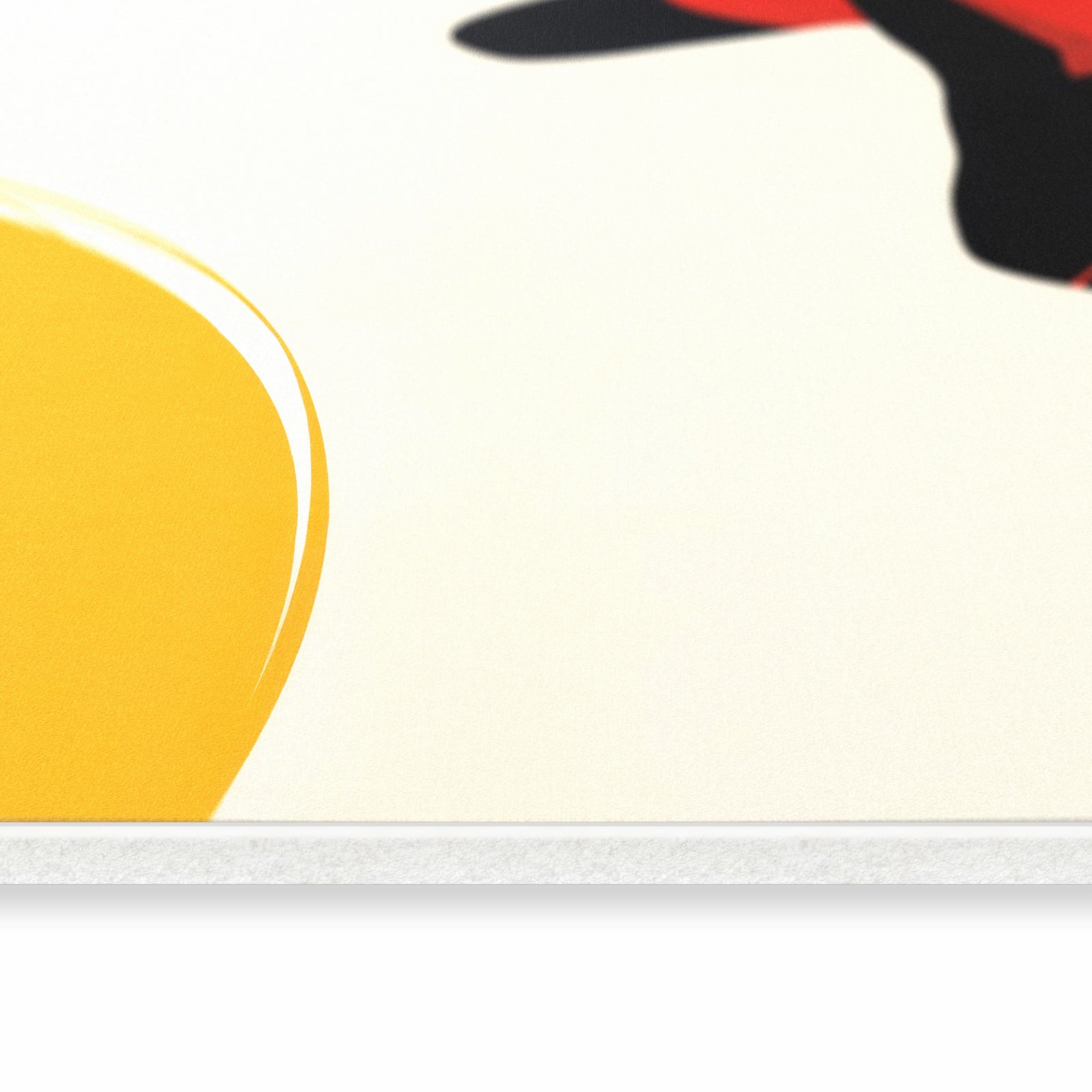 Rutschfester Küchenläufer mit Motiv Sanfte Sonnenbaden in seitlicher Ansicht