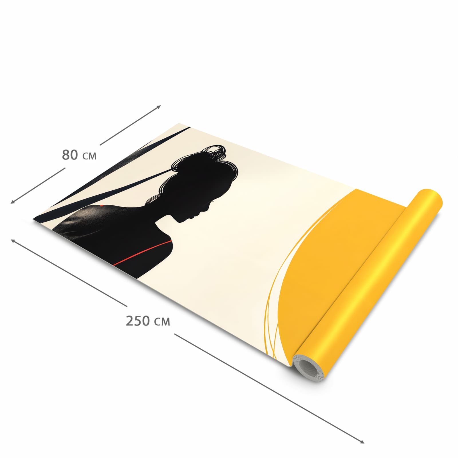 Rutschfester Küchenläufer mit Motiv Sanfte Sonnenbaden in der Grösse 90x180 cm für Trittkomfort