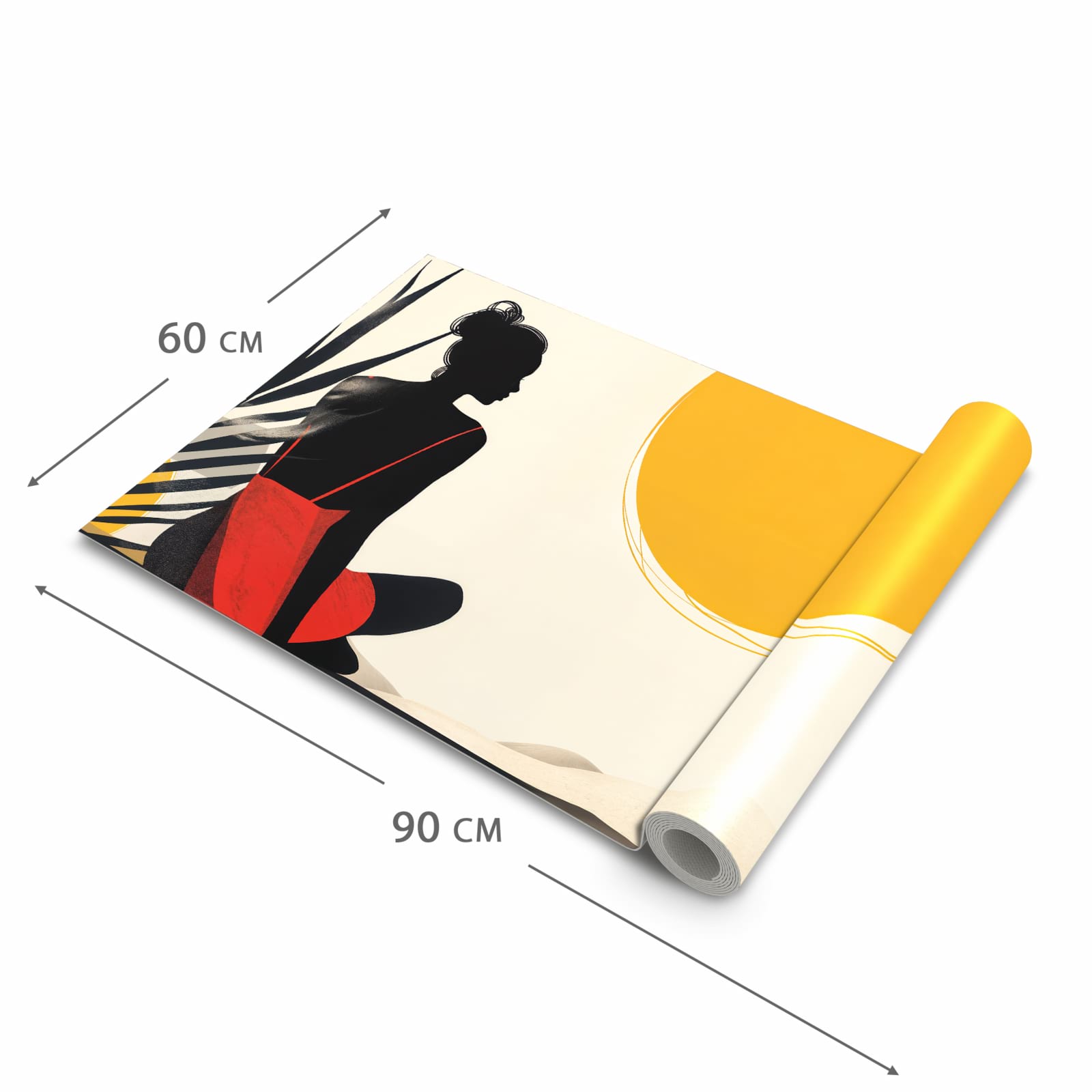 Abriebfester Küchenläufer mit Motiv Sanfte Sonnenbaden in der Grösse 90x180 cm