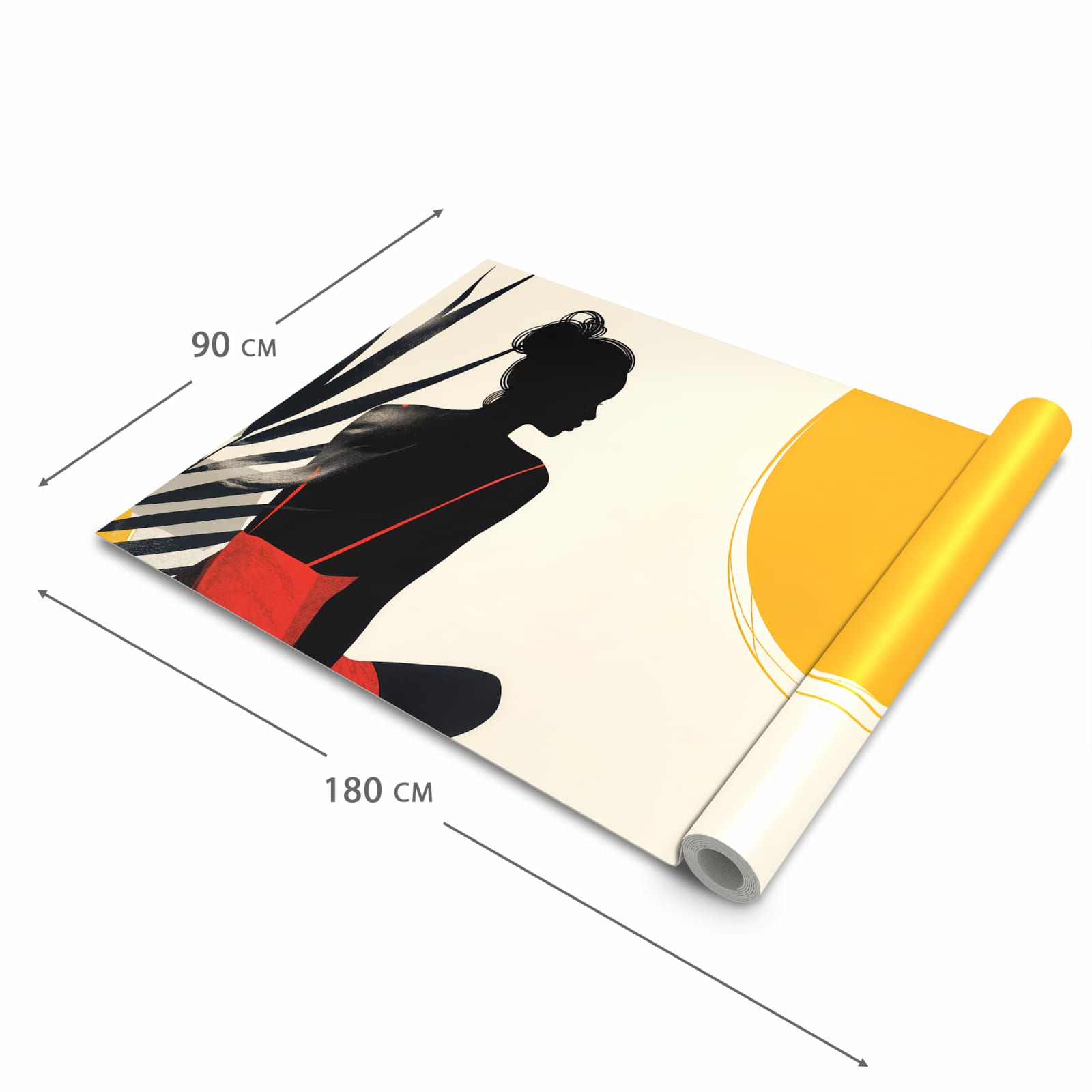 Schmutzabweisender waschbarer Küchenläufer mit Motiv Sanfte Sonnenbaden in der Größe 90x180 cm