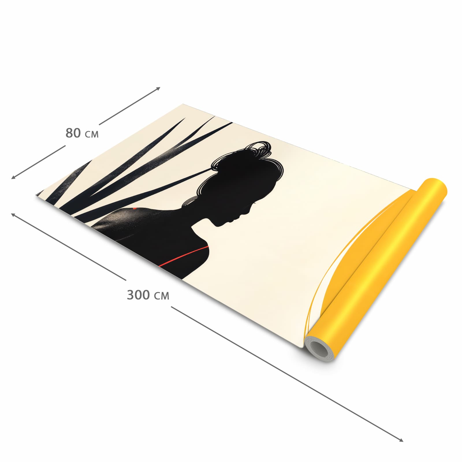 Fleckenresistenter rutschfester Küchenläufer mit Motiv Sanfte Sonnenbaden in der Größe 90x180 cm