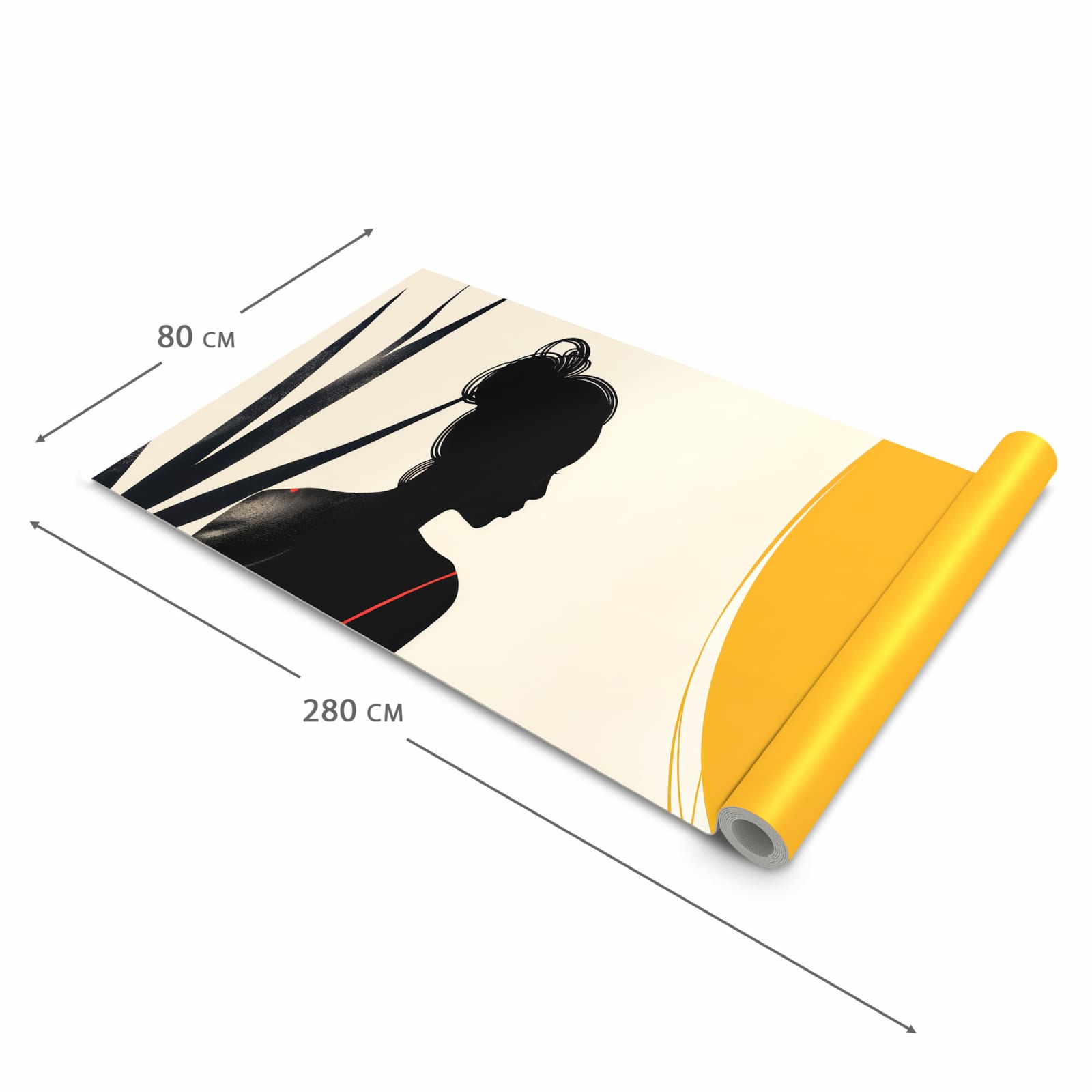 Wasserabweisender rutschfester Küchenläufer mit Motiv Sanfte Sonnenbaden in der Grösse 90x180 cm