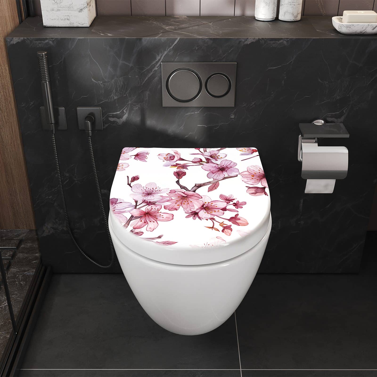 WC-Sitz mit Absenkautomatik Blütenmeer