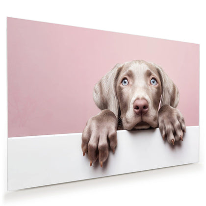 Wandbild mit dem Motiv Weimaraner Welpe