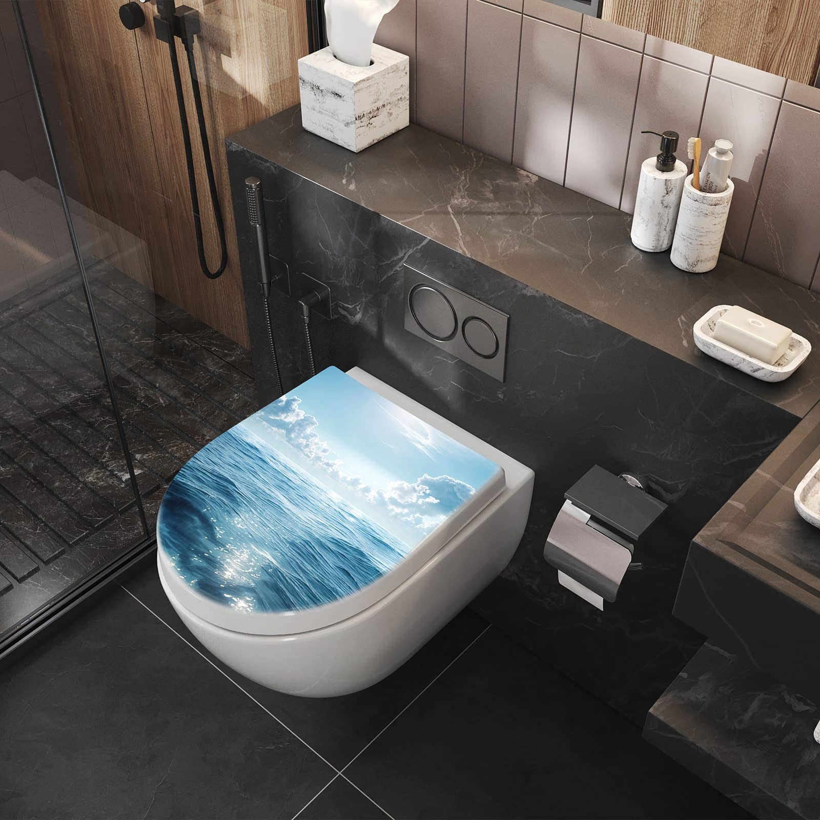 WC-Sitz mit Absenkautomatik Meerblick