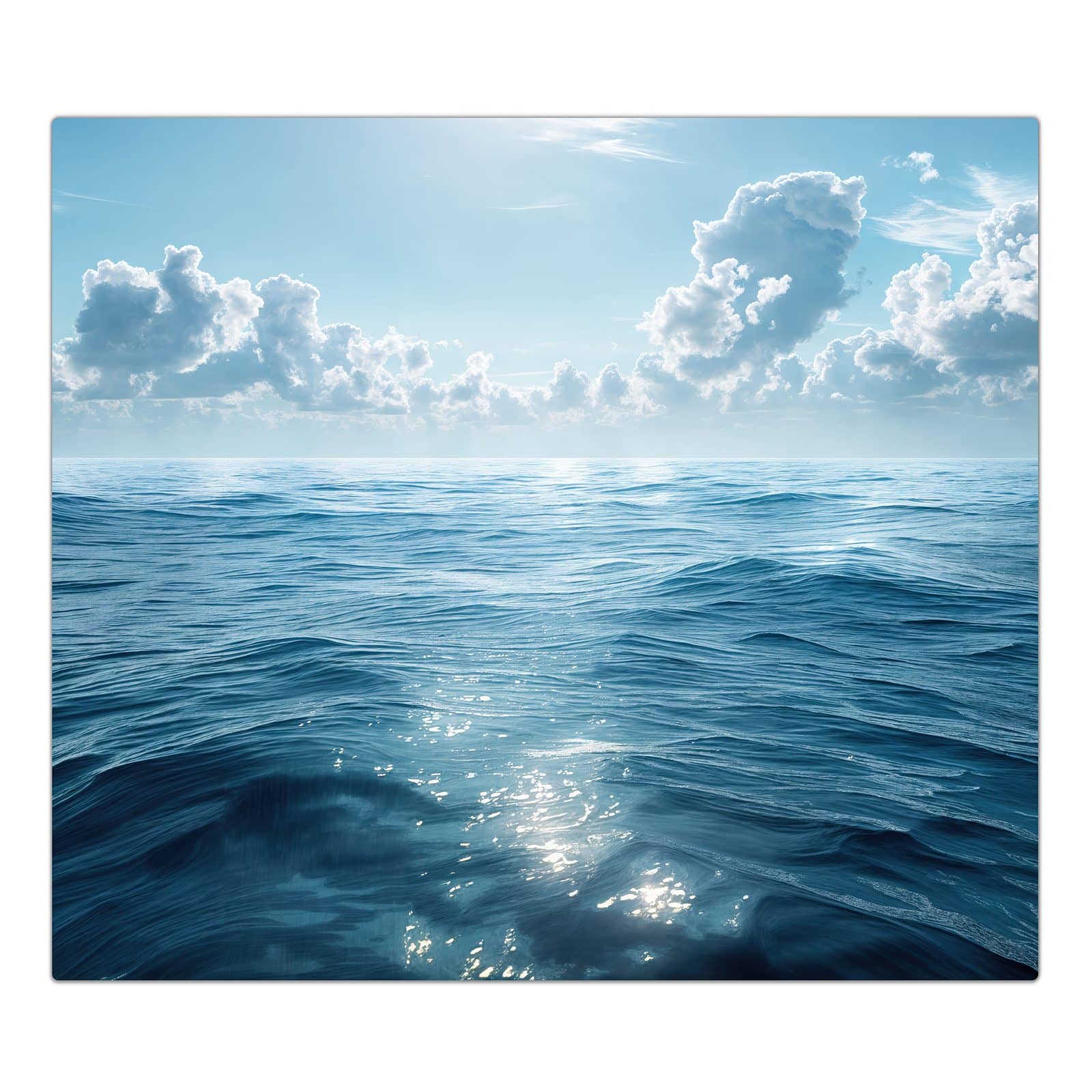 1-teilige Herdabdeckplatten mit Meerblick-Motiv in der Frontansicht #grösse_1-Teilig (60x52cm)