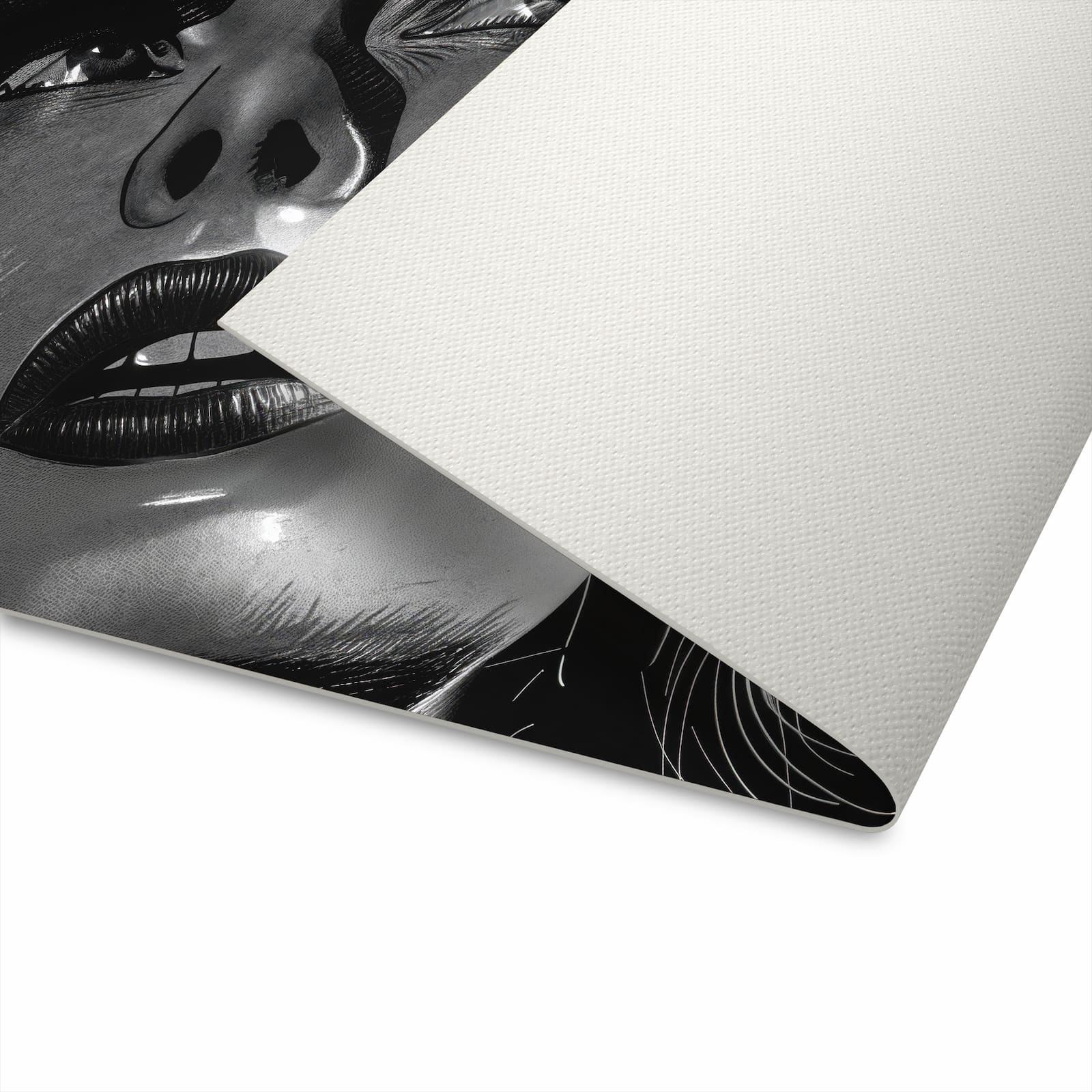 Feuchtigkeitsresistenter Küchenläufer mit Motiv Schattenporträt in der Unterseite