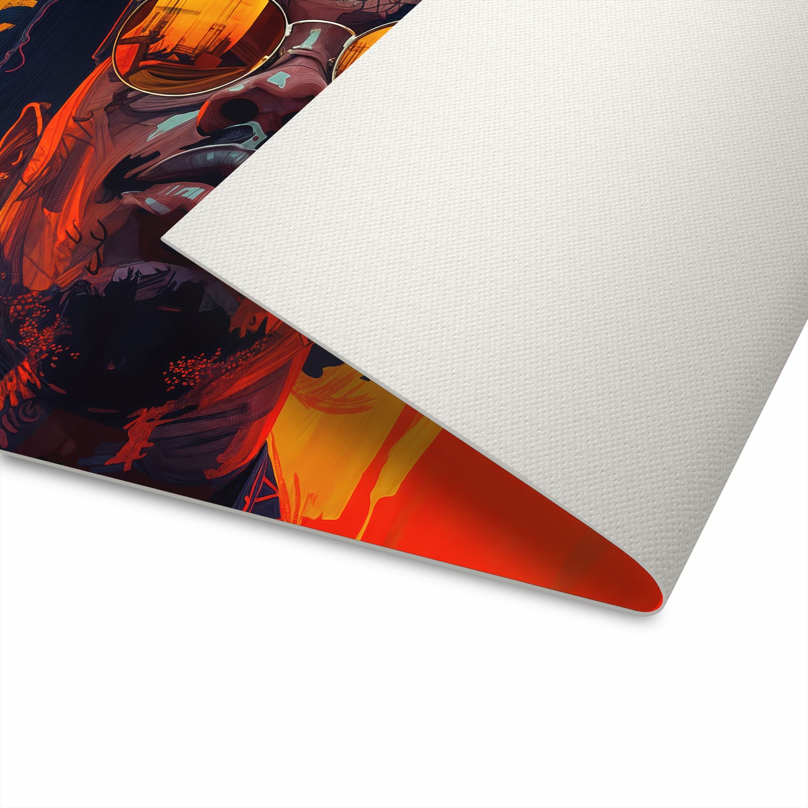 Strapazierfähiger rutschfester Küchenteppich mit Motiv Künstlerischer Look in Unterseite