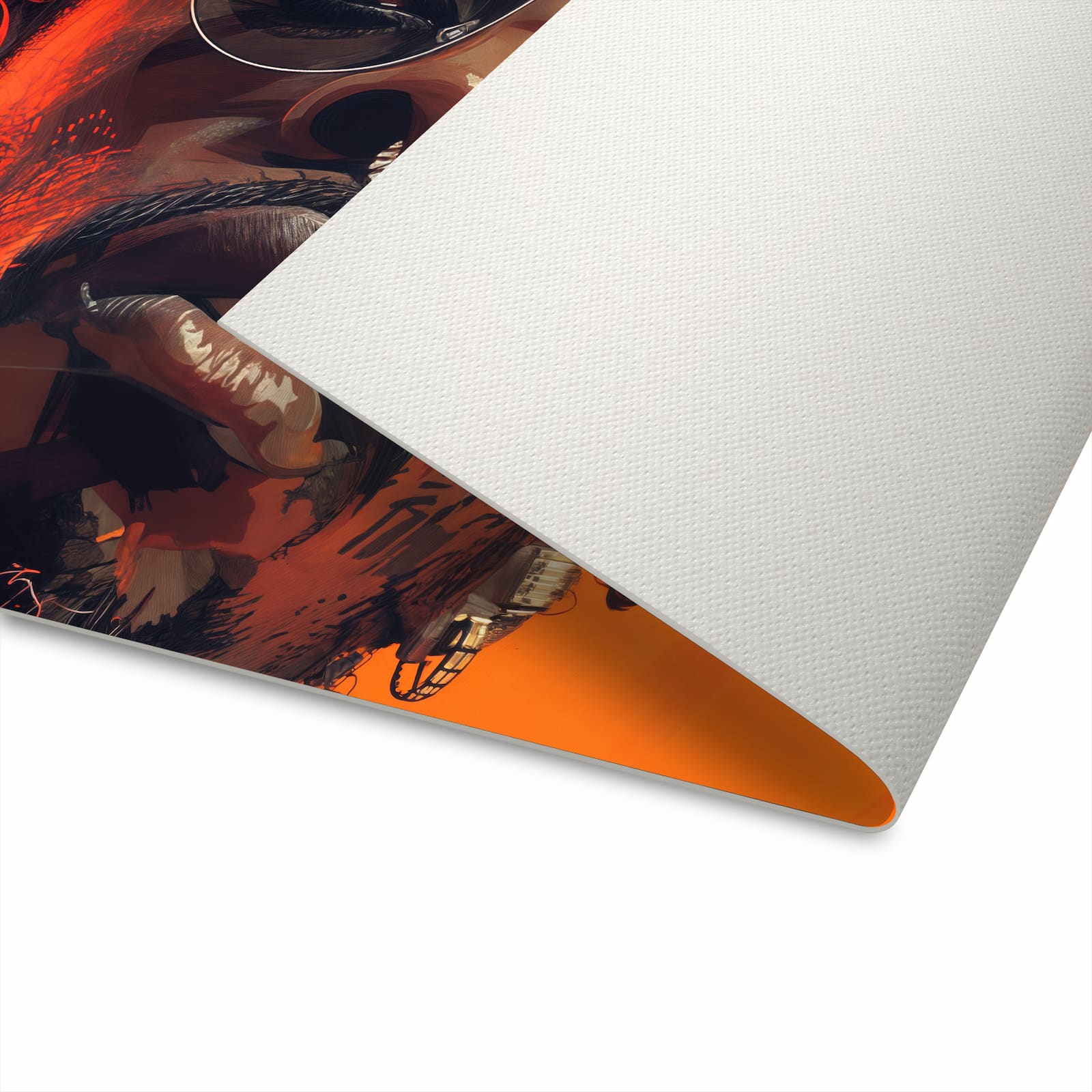 Hygienischer großer Küchenteppich mit Motiv Stilvolle Brillengesicht in der Unterseite