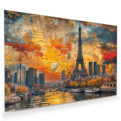 Wandbild mit dem Motiv Paris als Collage