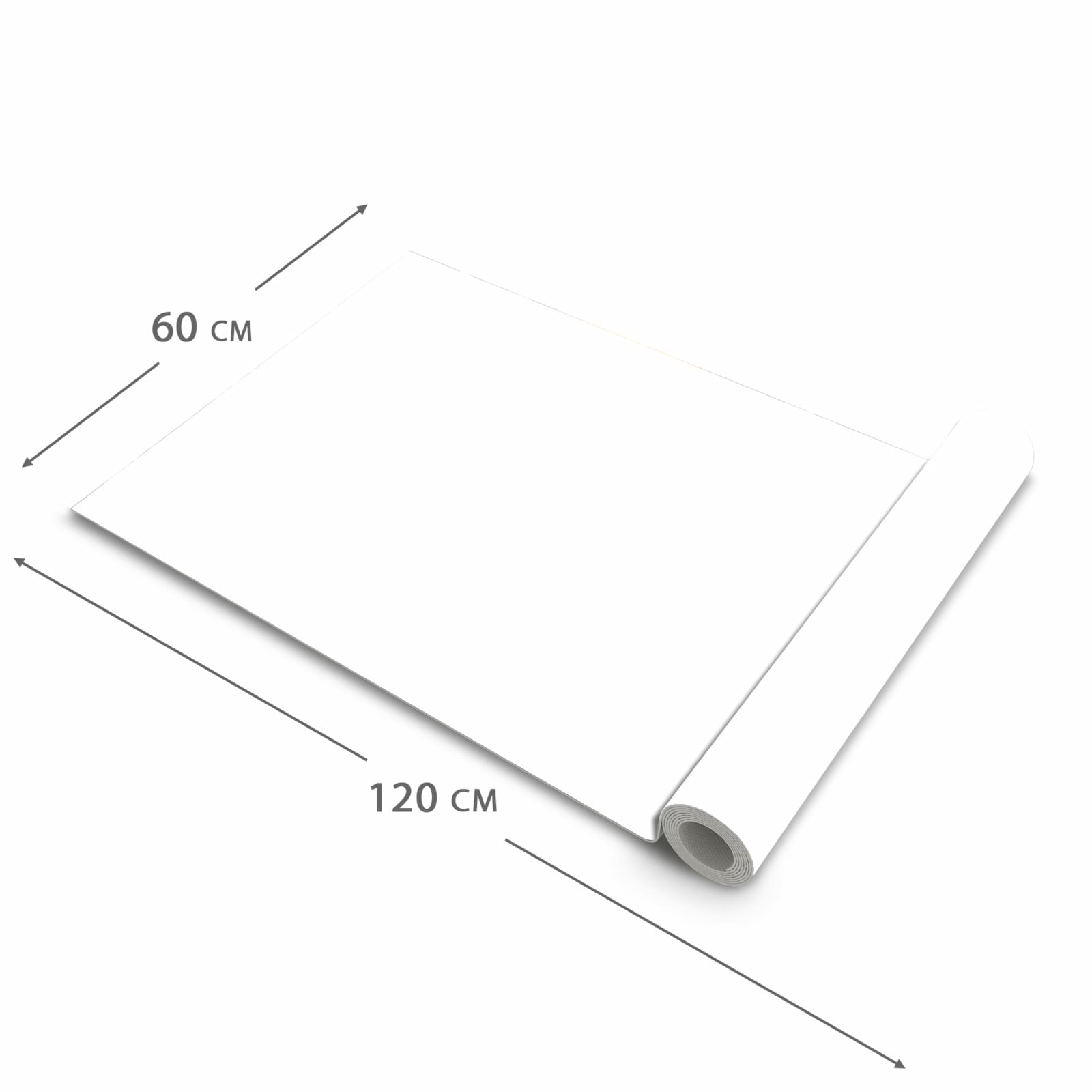 Komfortabler Küchenläufer mit Motiv Weisser, Heller Hintergrund in der Grösse 60x240 cm