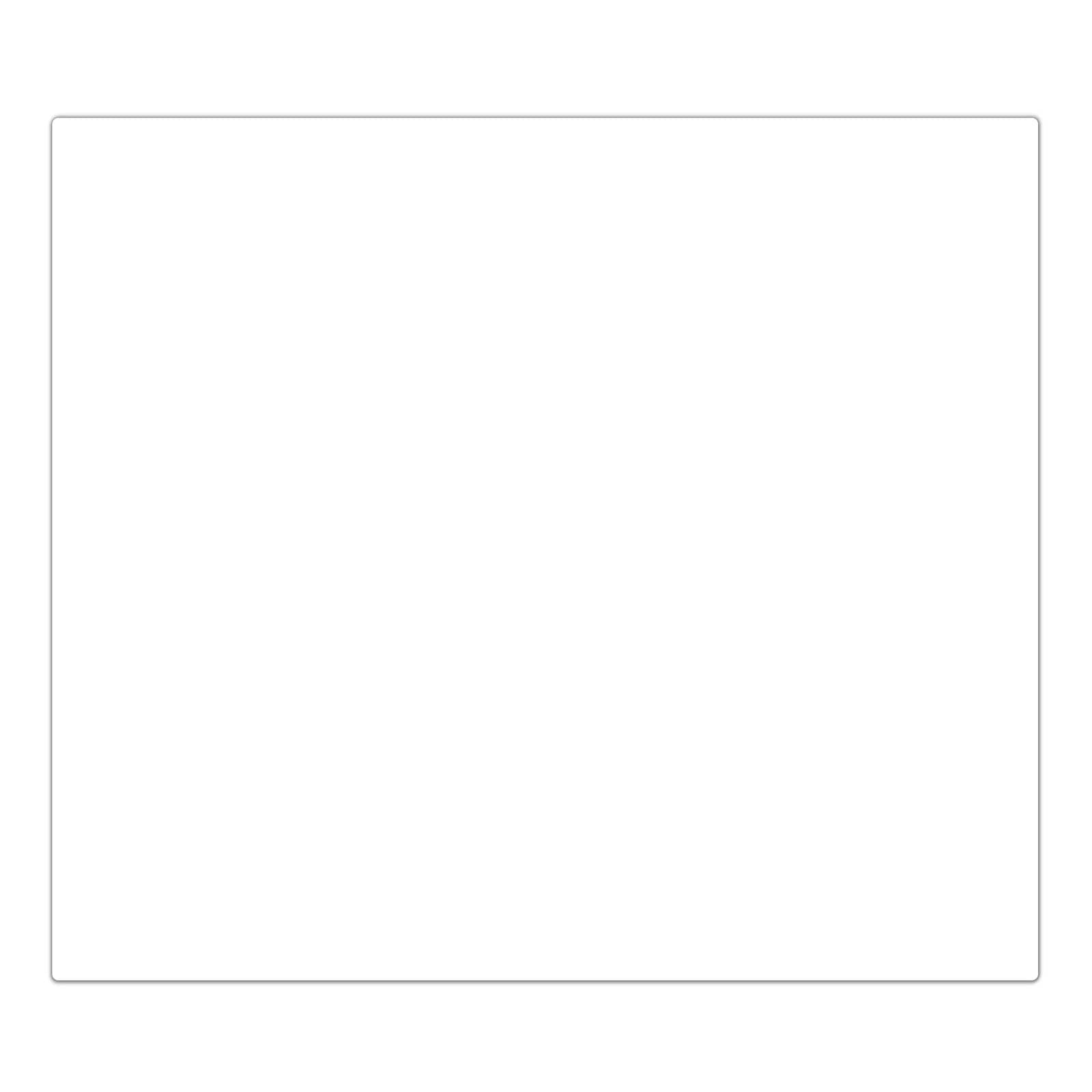 1-teilige Herdabdeckplatte mit Weisser, Heller Hintergrund-Motiv in der Frontansicht #grösse_1-Teilig (60x52cm)