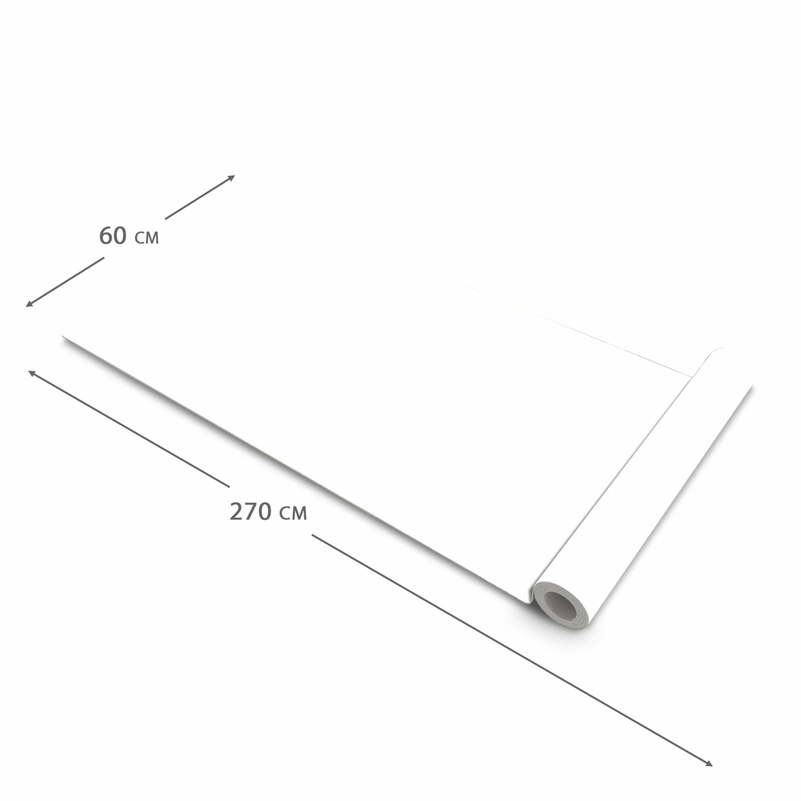 Hygienischer rutschfester Küchenläufer mit Motiv Weisser, Heller Hintergrund in der Grösse 60x270 cm