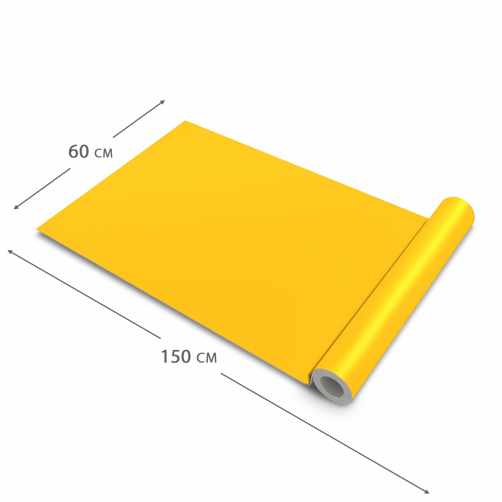 Zeitsparender waschbarer Küchenteppich mit Motiv Oranger Hintergrund I in der Grösse 60x240 cm