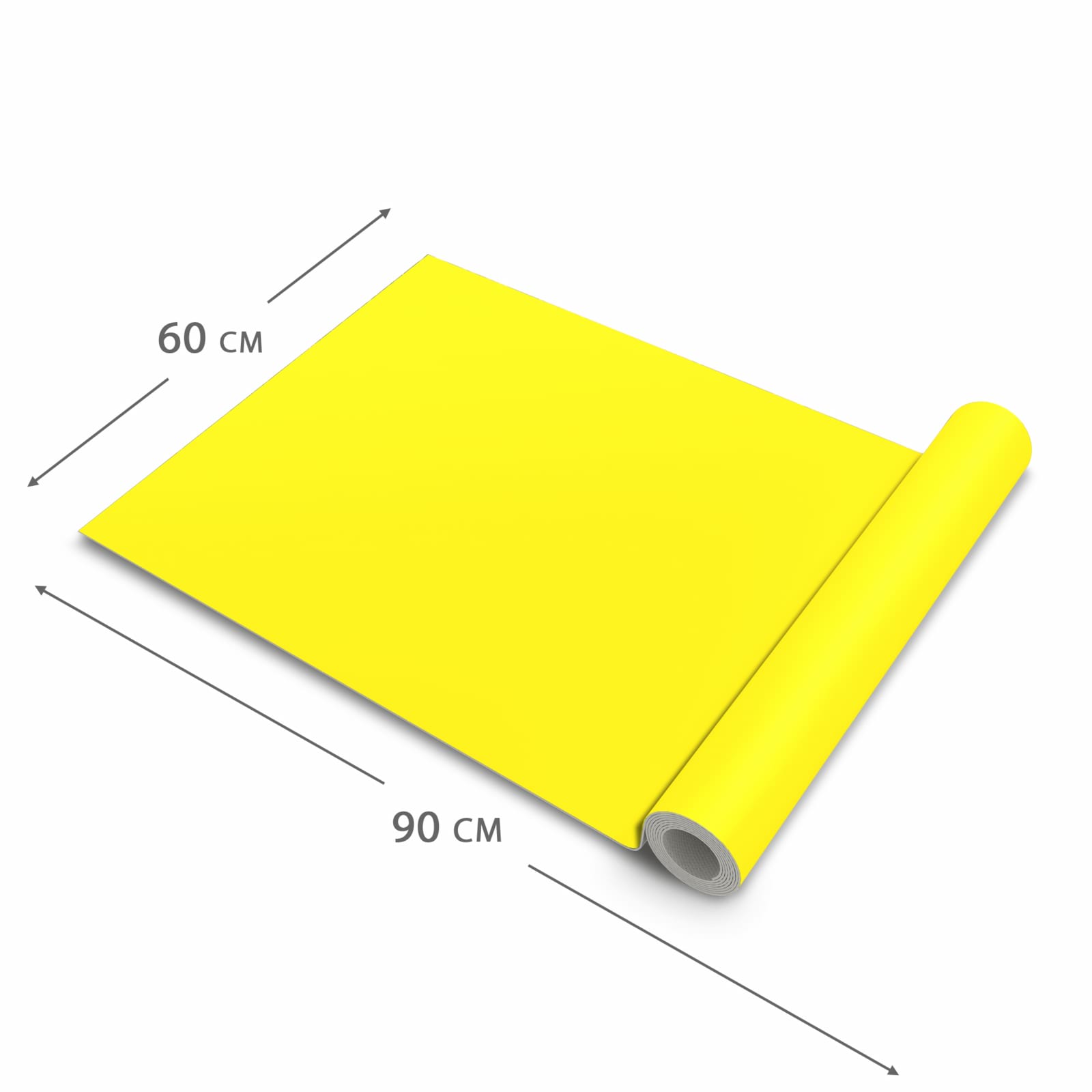 Bodenschonender moderner Küchenläufer mit Motiv Gelber Hintergrund I in der Grösse 60x180 cm