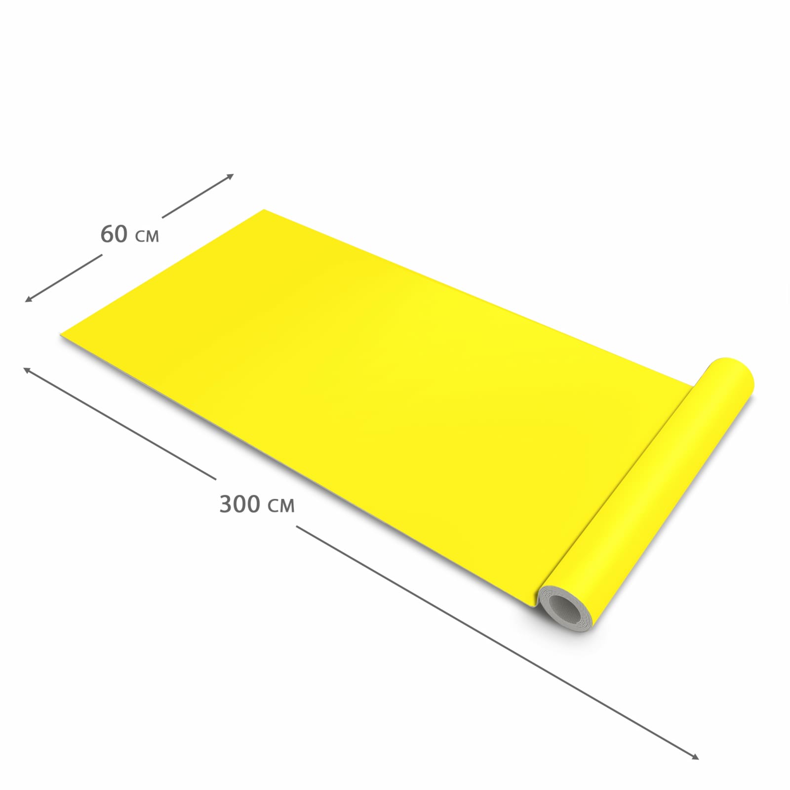 Feuchtigkeitsresistenter Küchenläufer mit Motiv Gelber Hintergrund I in der Größe 60x180 cm