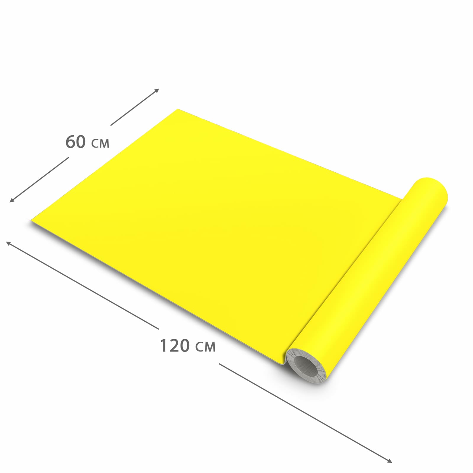 Hygienischer rutschfester Küchenläufer mit Motiv Gelber Hintergrund I in der Grösse 60x180 cm