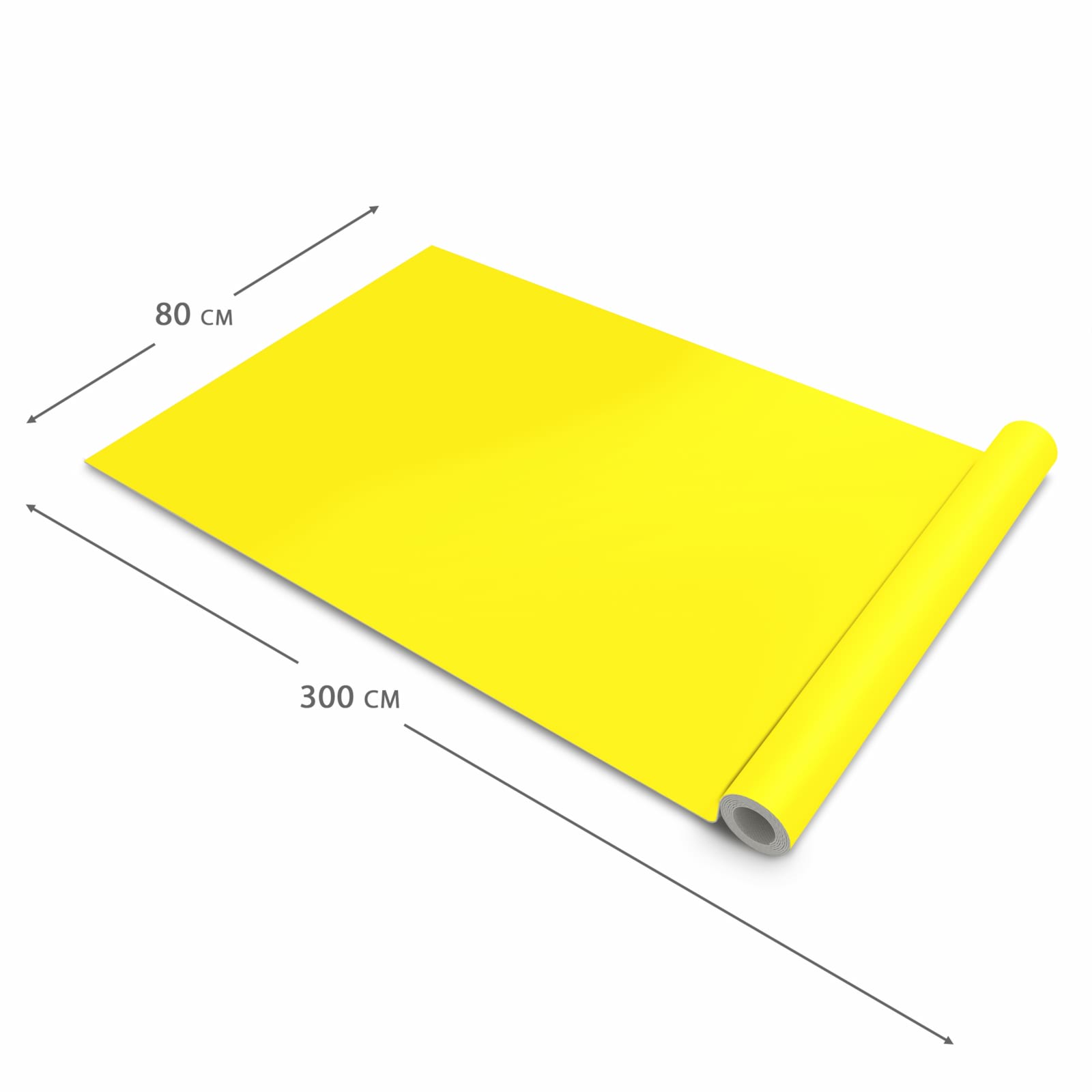 Formstabiler Küchenteppich mit Motiv Gelber Hintergrund I in der Grösse 60x180 cm
