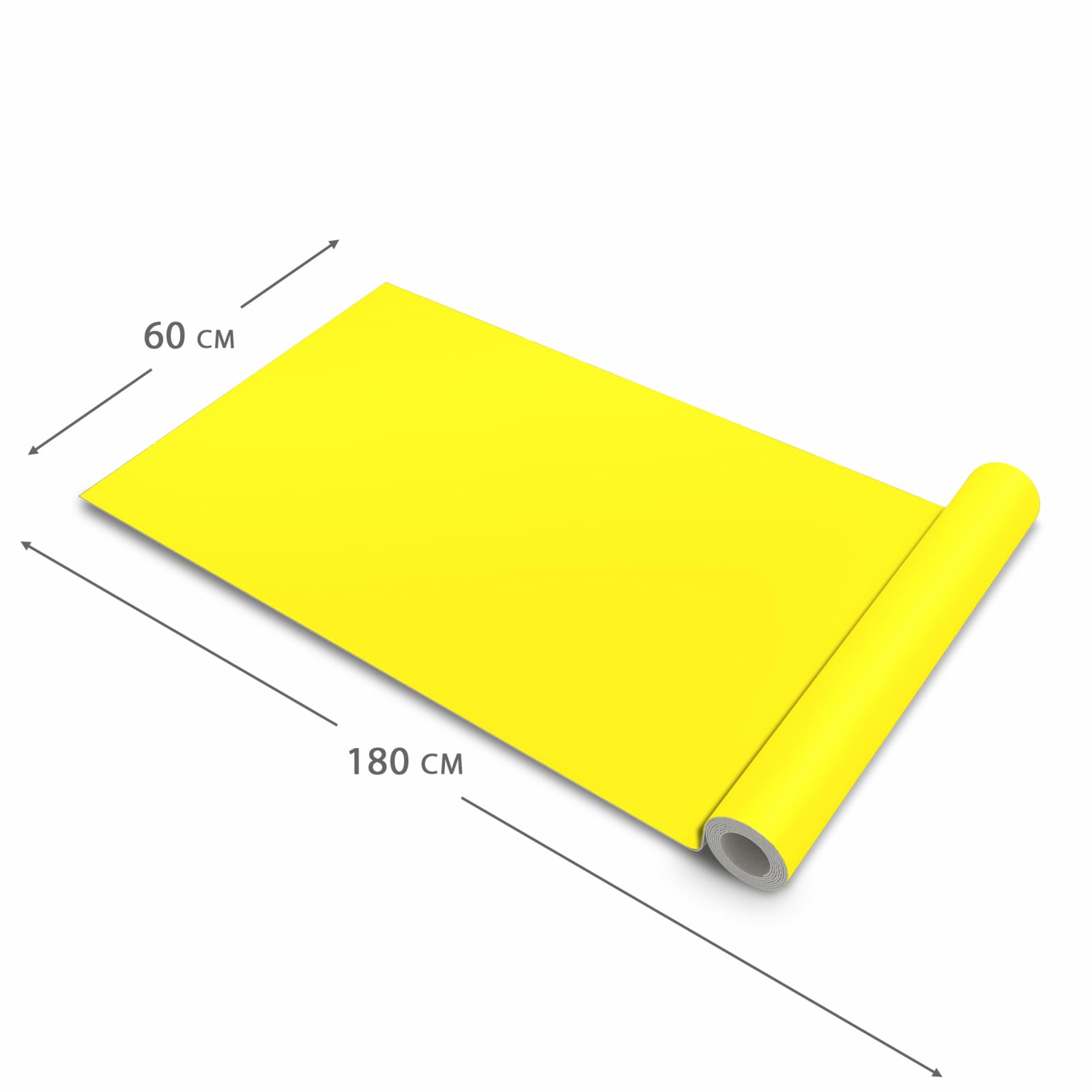 Waschbarer rutschfester Küchenläufer mit Motiv Gelber Hintergrund I in der Größe 60x180 cm