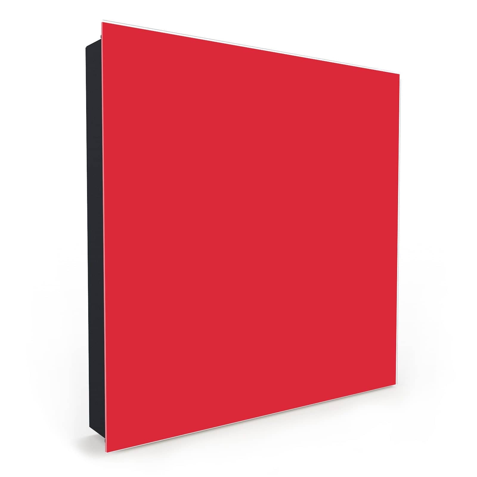 Beschreibbares Schlüsselboard mit Motiv Pink-Roter Hintergrund in Seitenansicht mit Glasfront #türöffnung_Rechts