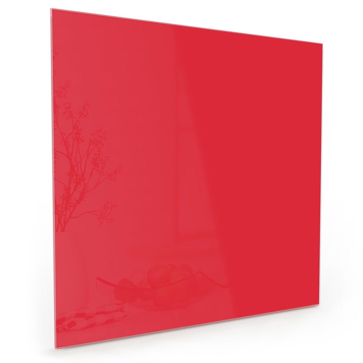 Küchenrückwand aus Glas im quadratischen Format mit Motiv Pinkroter Hintergrund: Einfarbige Fläche in kräftigem Pinkrot