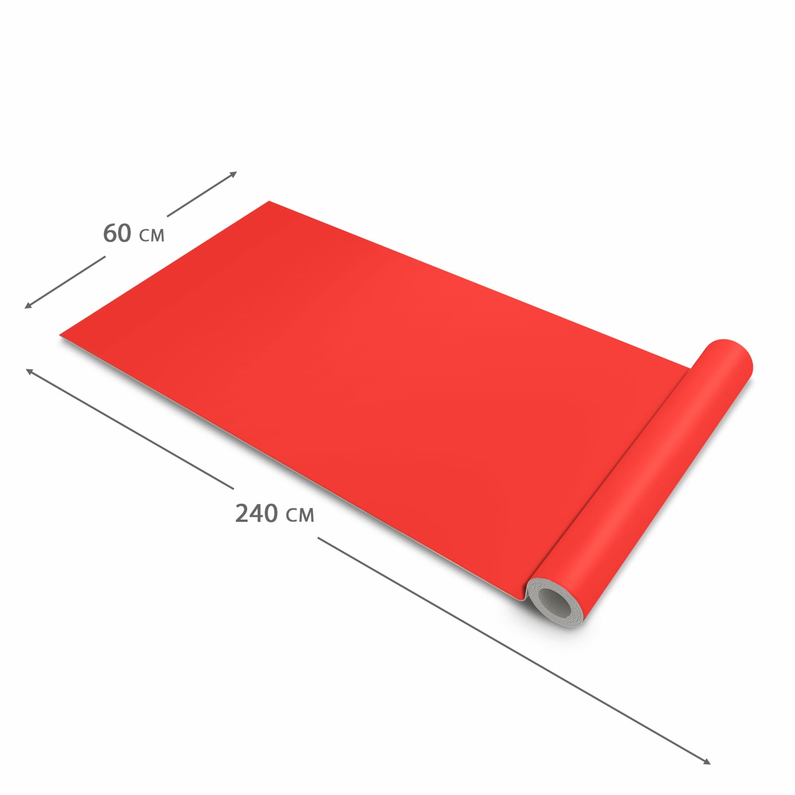 Waschbarer Küchenteppich mit Motiv Roter Hintergrund I in der Grösse 90x240 cm für Ordnung