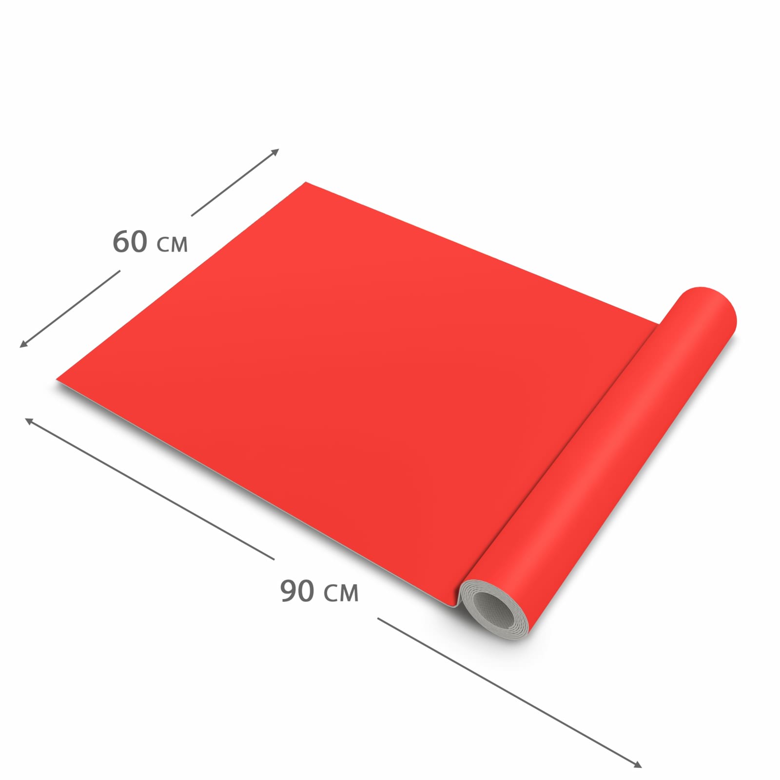 Formstabiler waschbarer Küchenteppich mit Motiv Roter Hintergrund I in der Grösse 90x240 cm