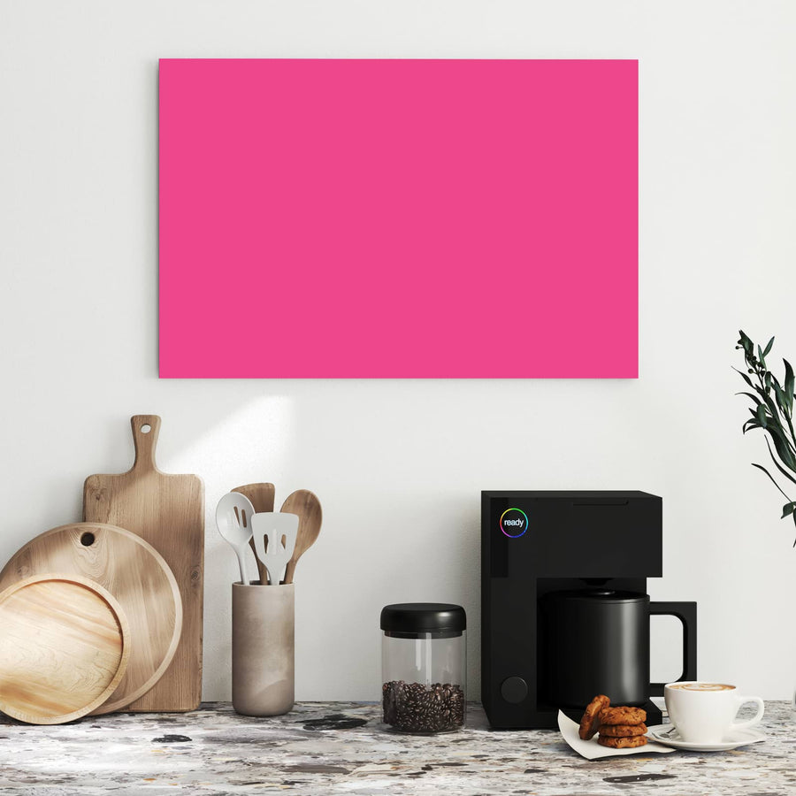 Maße Metall Magnettafel - Pinker Hintergrund