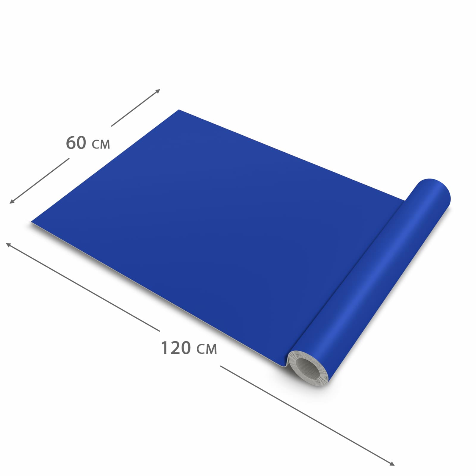 Feuchtigkeitsresistenter Küchenteppich mit Motiv Königsblauer Hintergrund II in der Grösse 60x90 cm