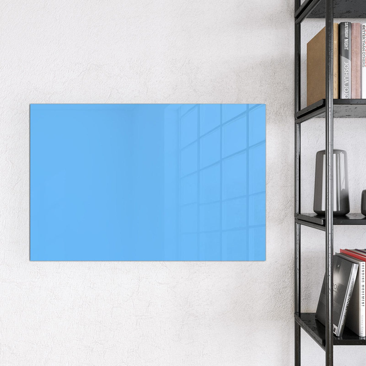 Magnettafel - Himmelblauer Hintergrund – Himmelblau als reine Farbfläche