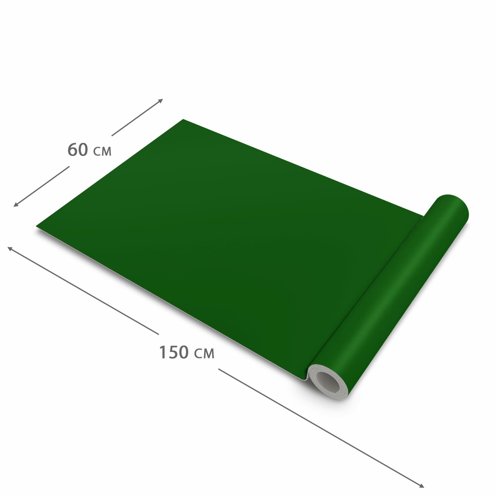 Feuchtigkeitsresistenter moderner Küchenläufer mit Motiv Dunkelgrüner Hintergrund I in der Grösse 60x120 cm