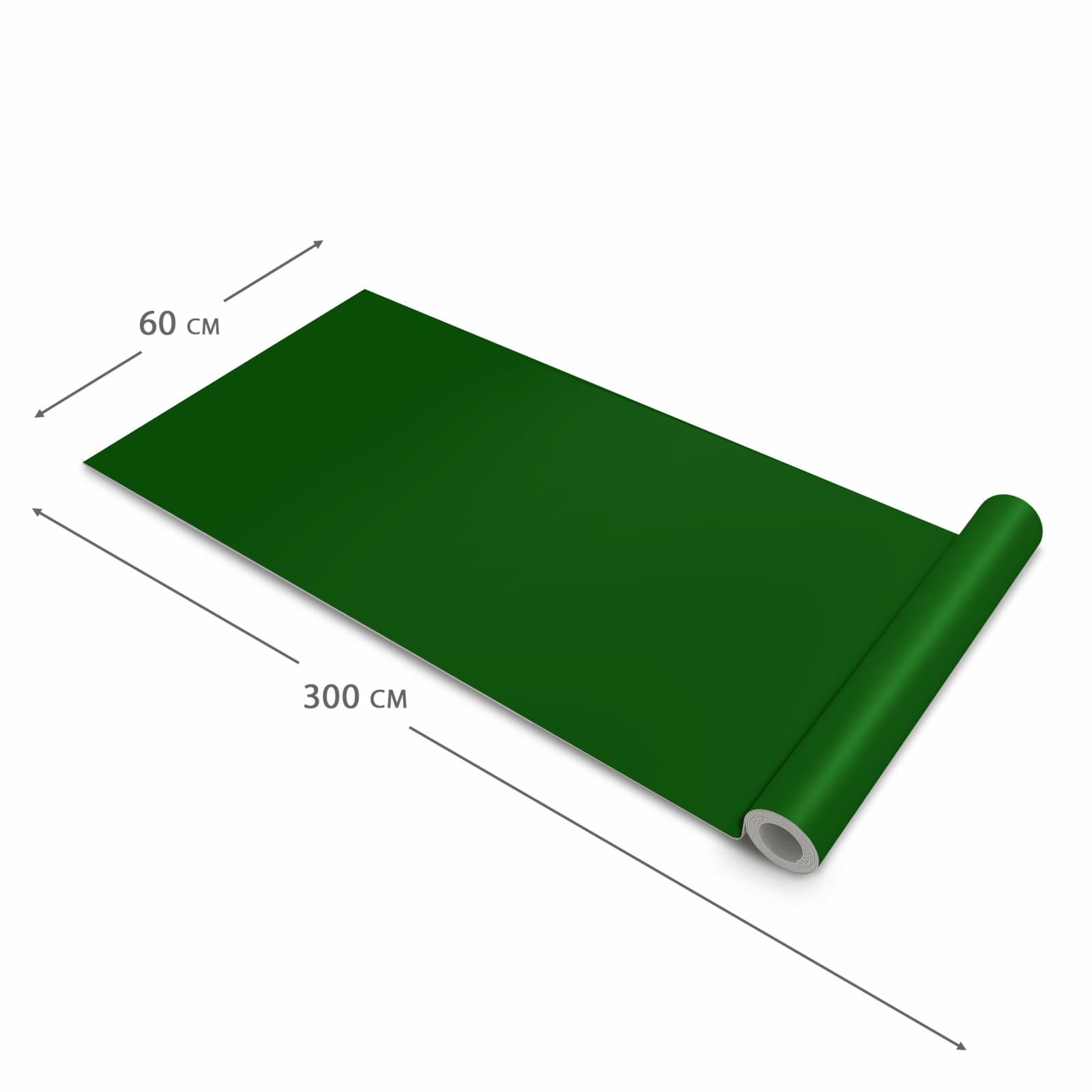 Farbbeständiger abwaschbarer Küchenläufer mit Motiv Dunkelgrüner Hintergrund I in der Größe 60x120 cm