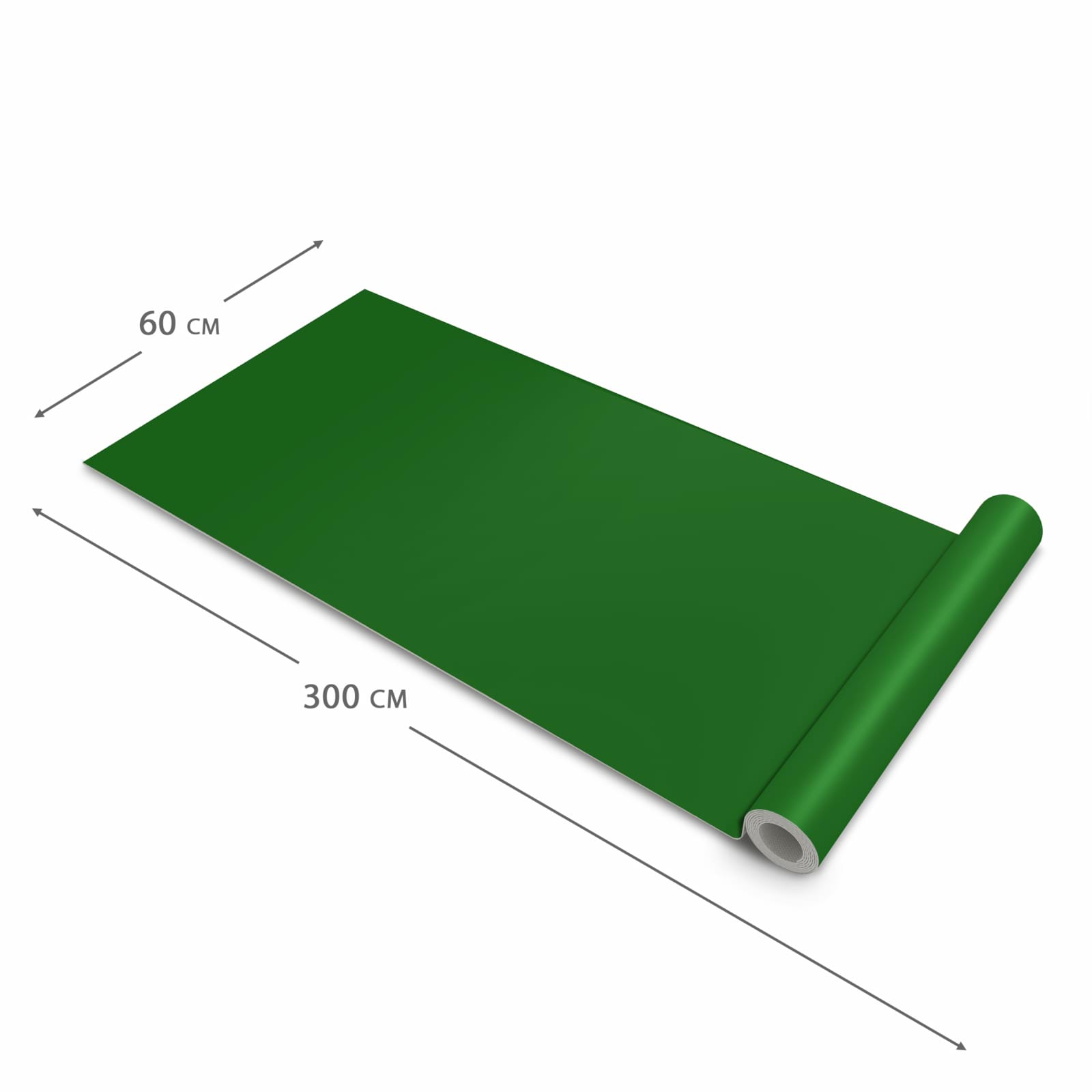Komfortabler waschbarer Küchenteppich mit Motiv Dunkelgrüner Hintergrund II in der Grösse 60x120 cm